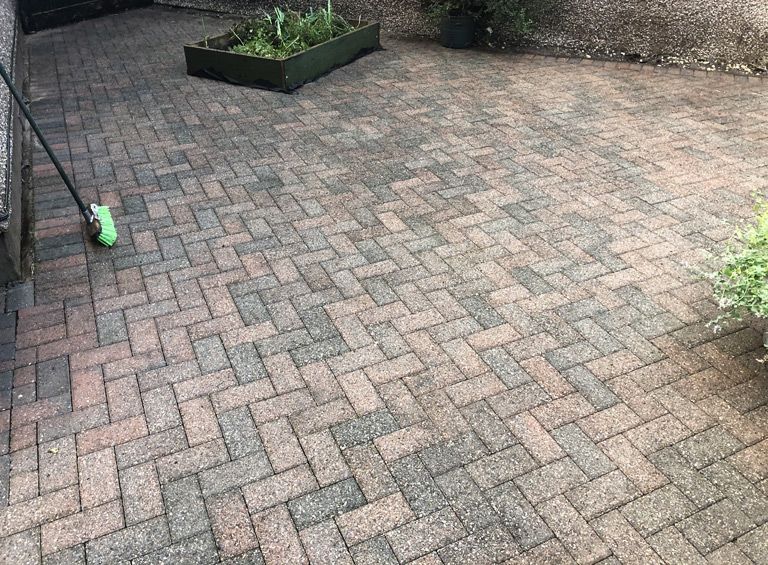 After patio pressure wash Conwy