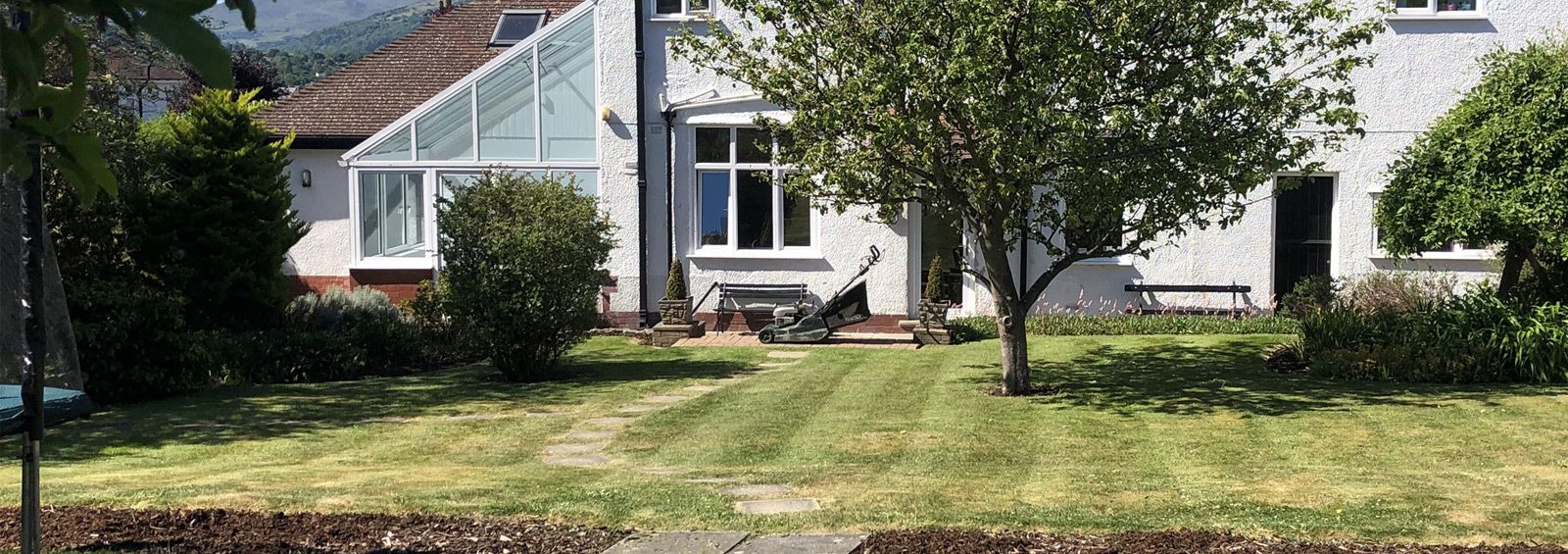 Lawn mowing service Deganwy Conwy North Wales