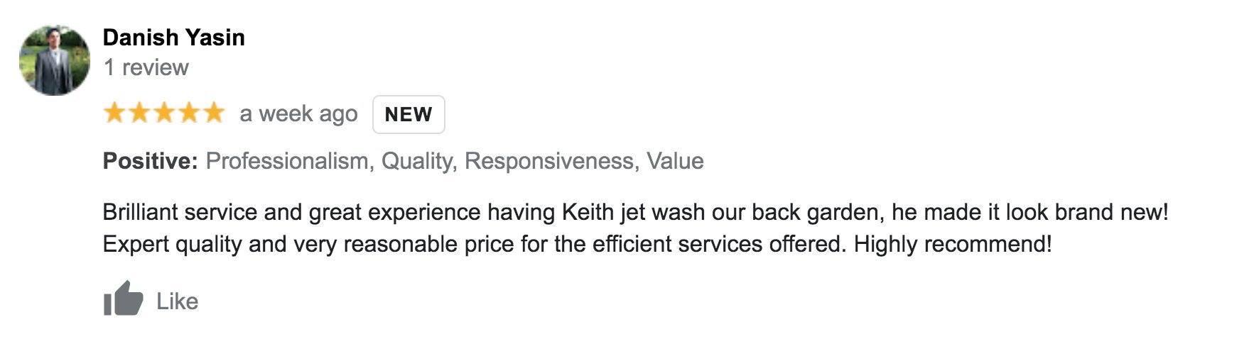 conwy jet wash 5 star review local jet washer